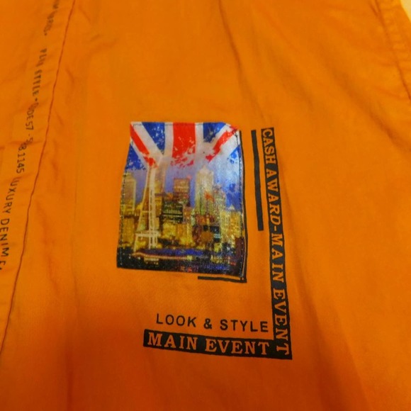 Authentic The Company Staten Is. Orange/Navy shirt Youth 16 - Picture 4 of 13